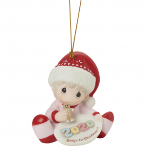 Baby's 1st Christmas 2020 - Dated Girl Ornament